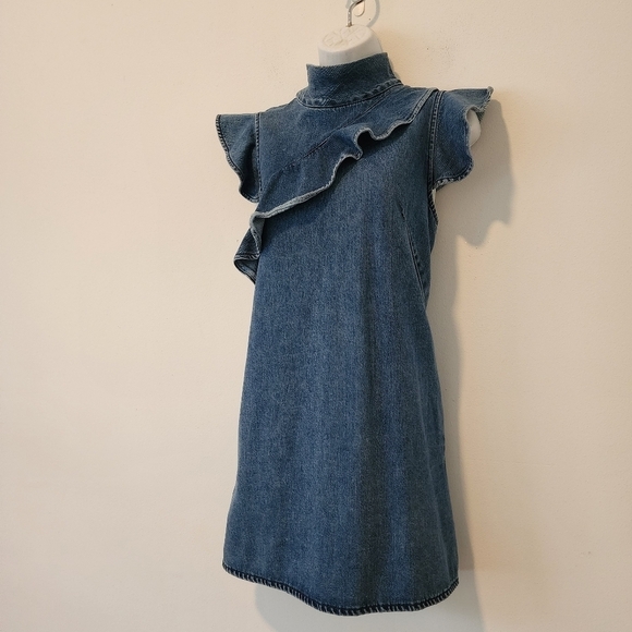 MCGUIRE Denim Sorbonne Mini Dress in Josephine Size Medium - Picture 5 of 16